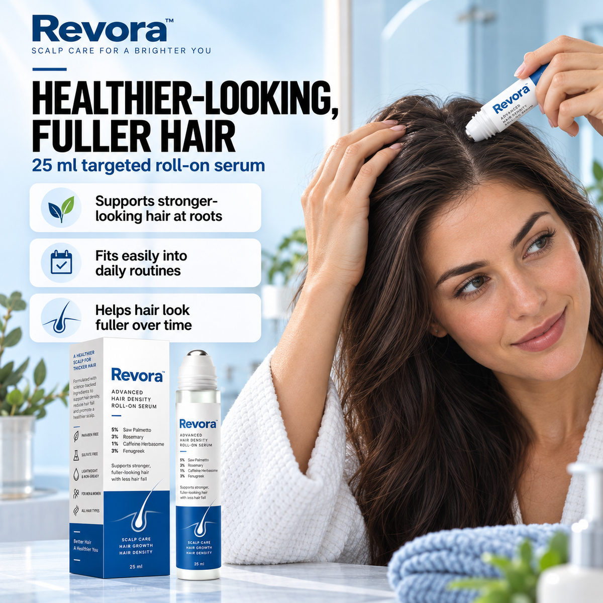 Revora Advanced Hair Density Roll-On Serum